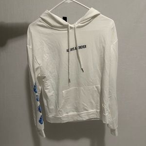 Shein sweatshirt- says “always and forever” on the front